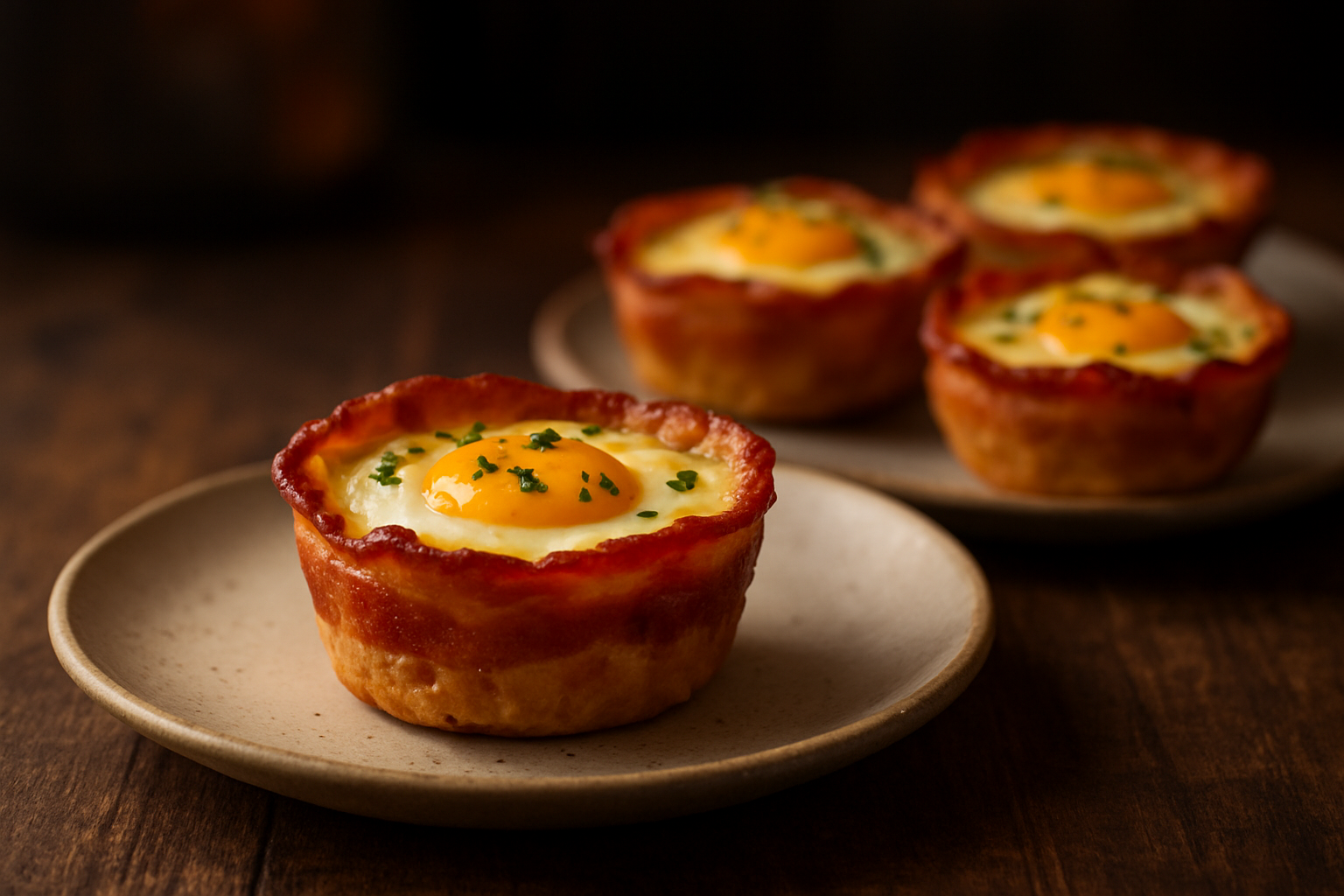 Bacon and Egg Savory Custard Cups