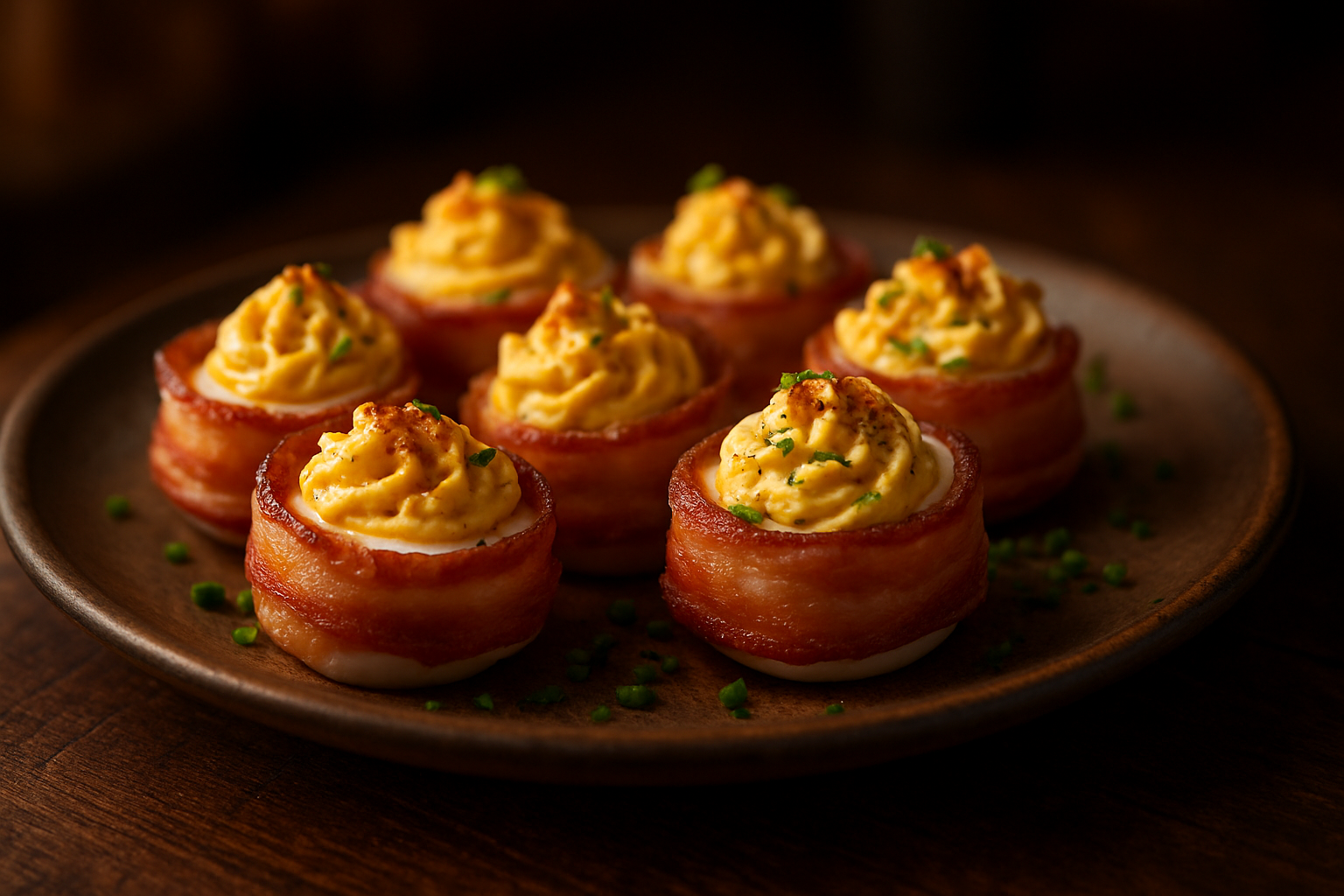 Bacon-Wrapped Deviled Eggs