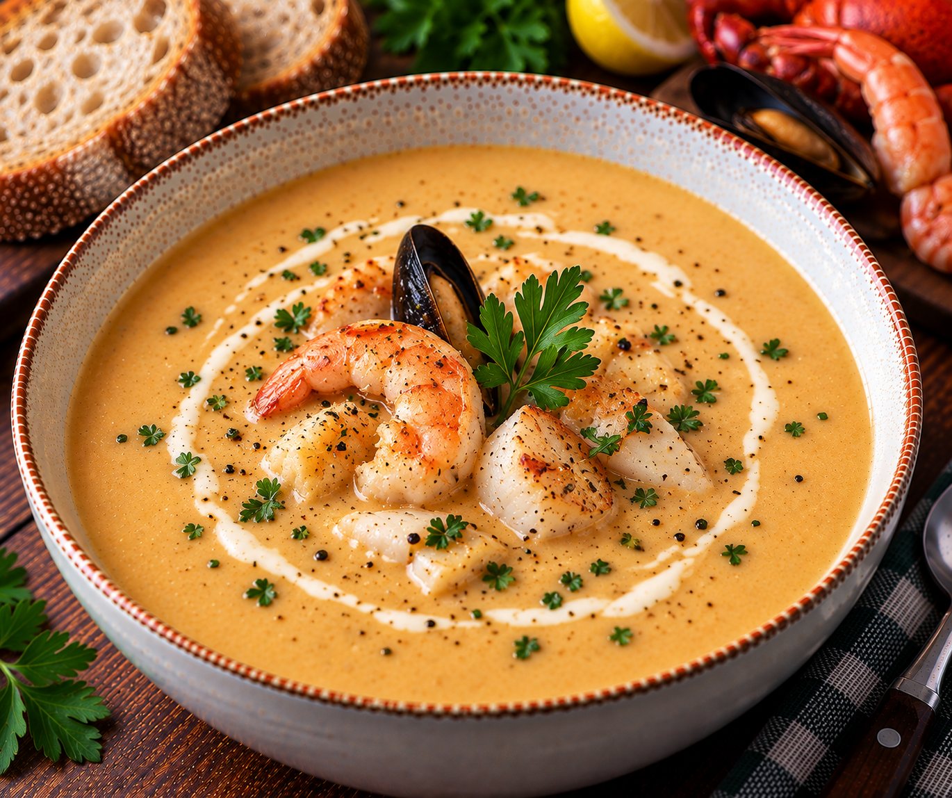 French Seafood Bisque