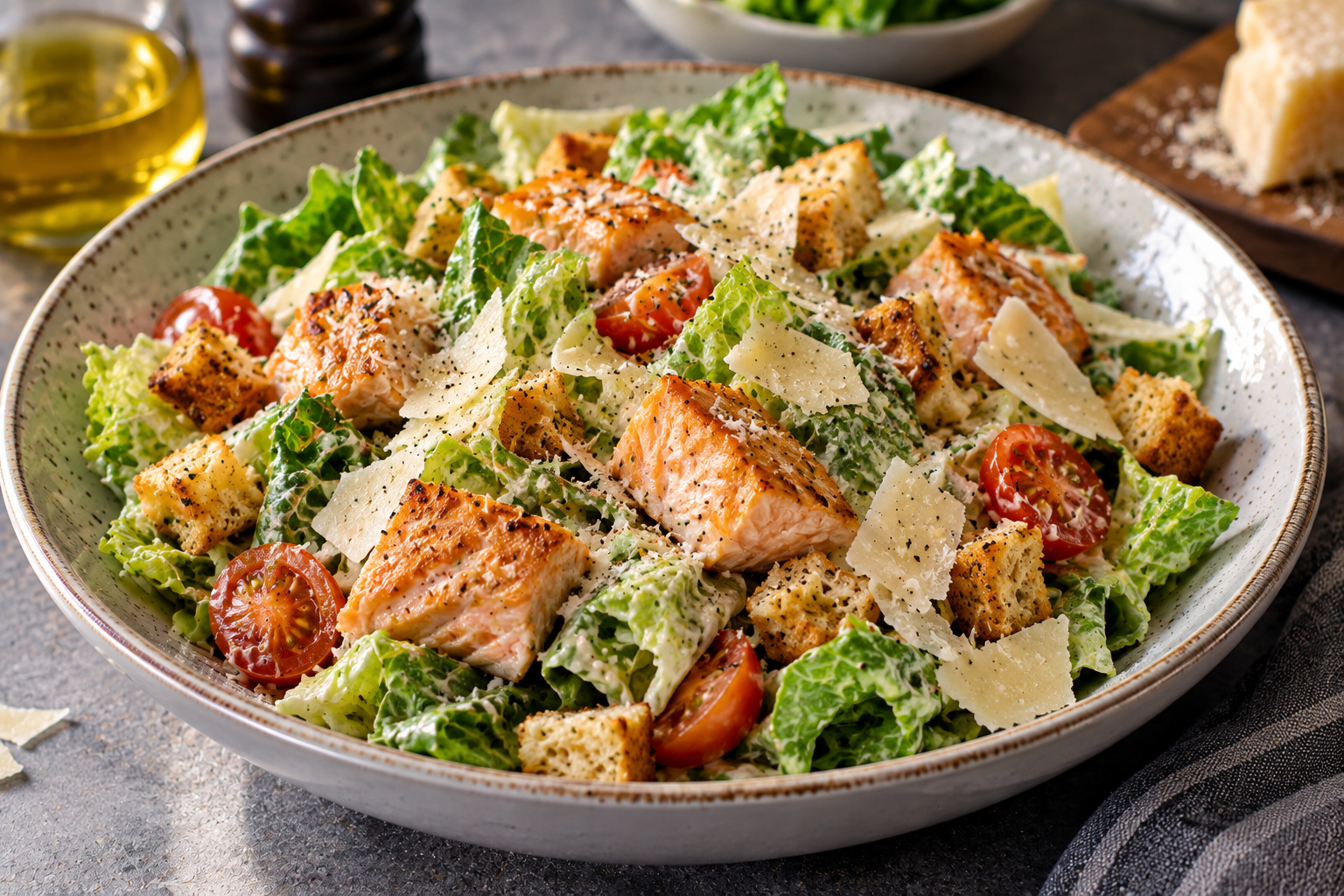 Caesar with Salmon