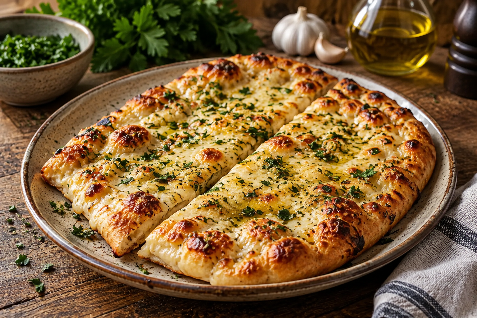 Cheese and Herb Lavash Bake