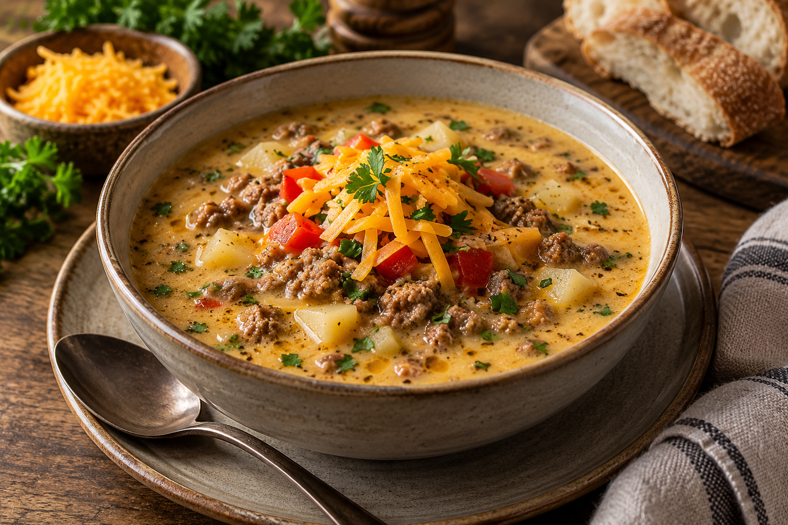 Cheeseburger Soup