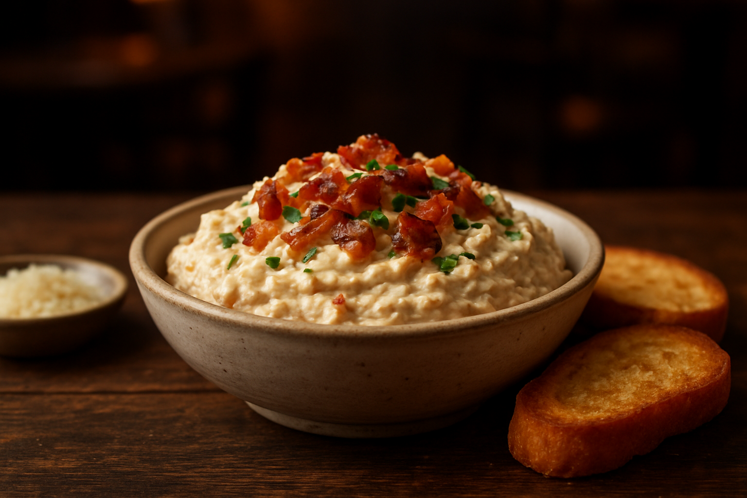 Creamy Bacon Parmesan Cheese Spread
