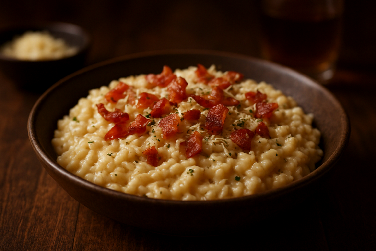 Creamy Bacon Parmesan Rice