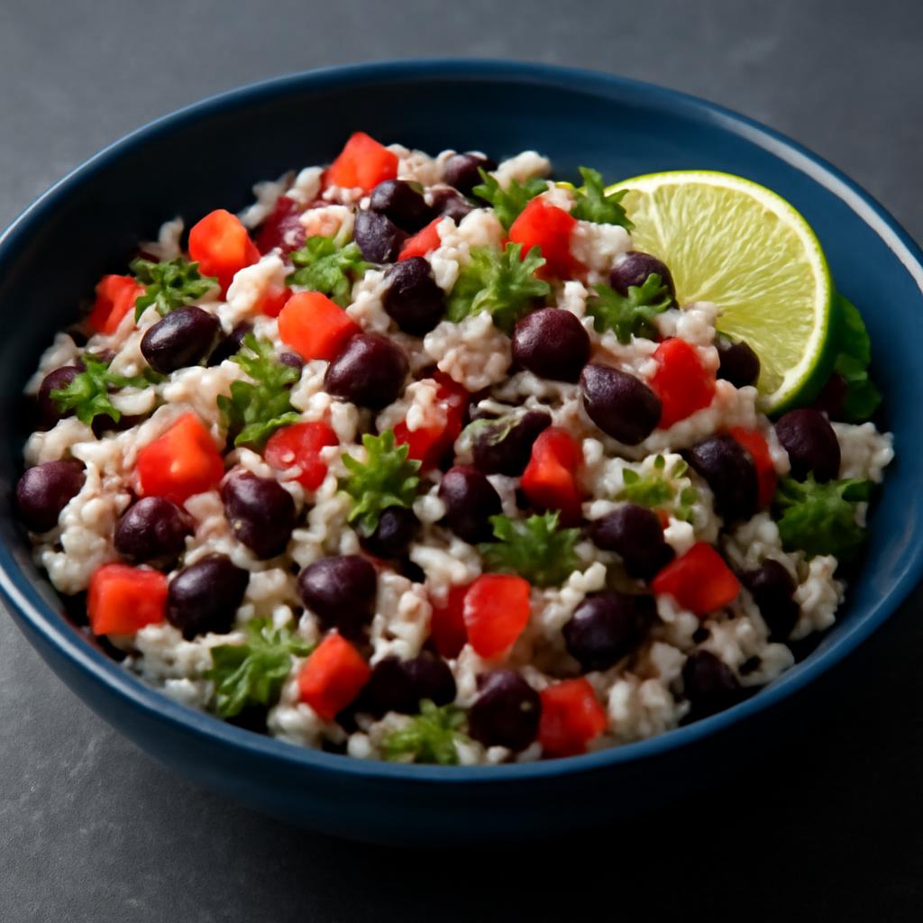 Cuban Black Bean & Rice Salad with Lime