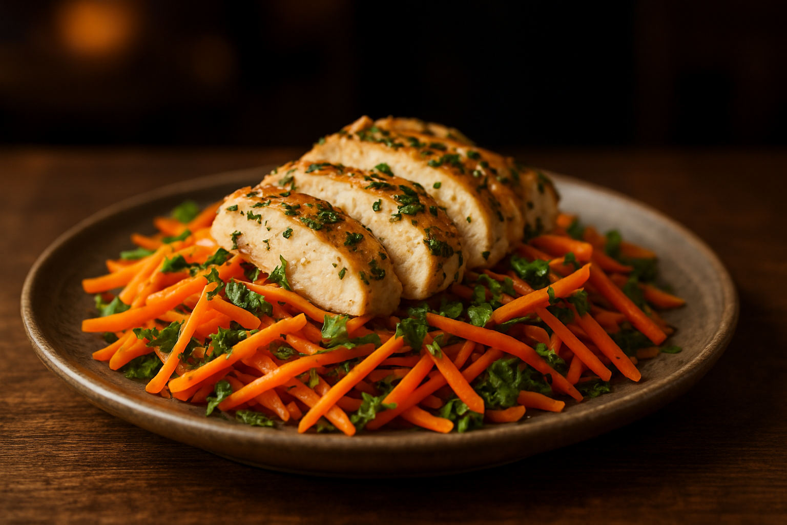 Herbed Chicken and Carrot Salad