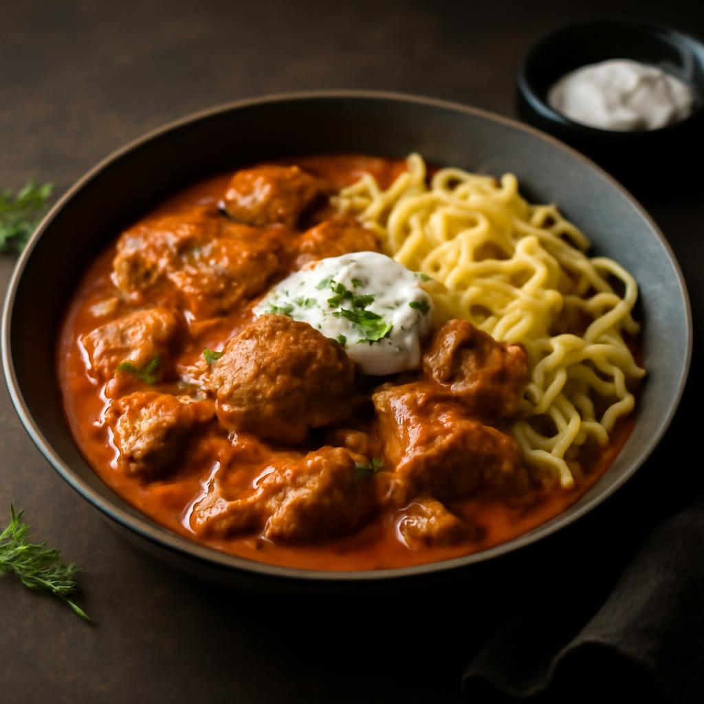 Hungarian Turkey Paprikash