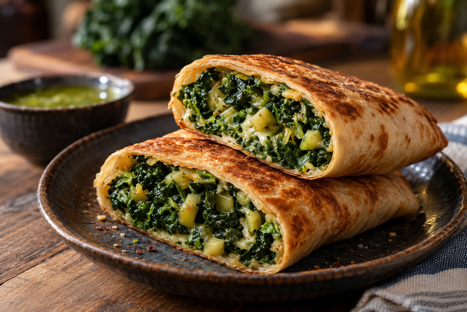 Kale and Celery Crunch Wrap