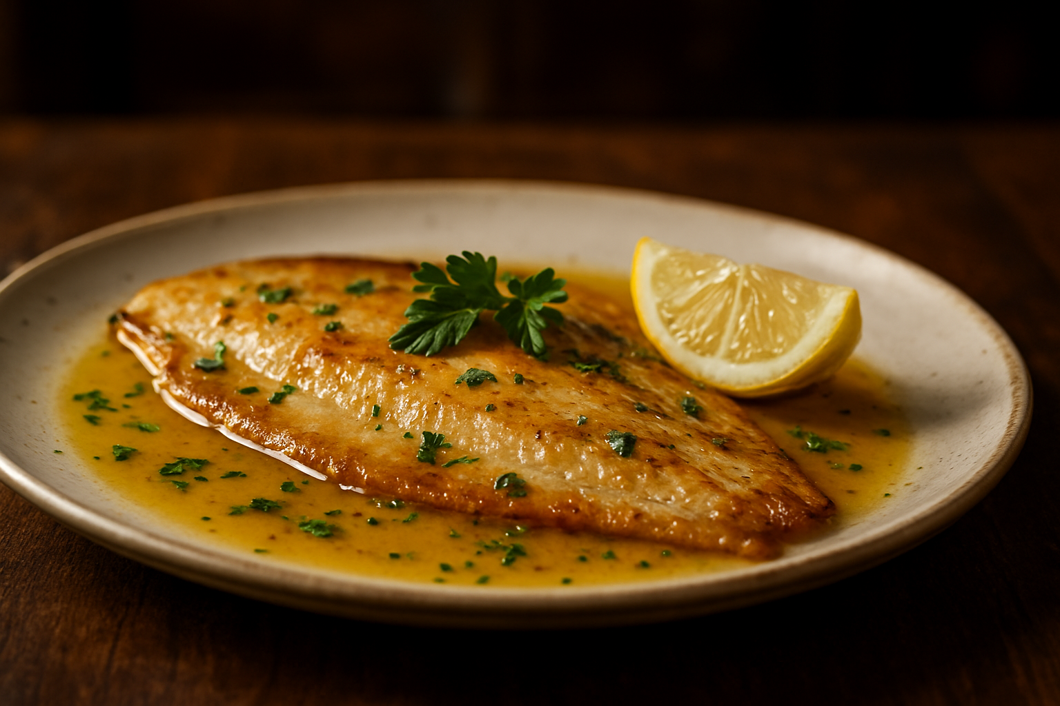 Pan-Seared Sole with Lemon Butter Sauce