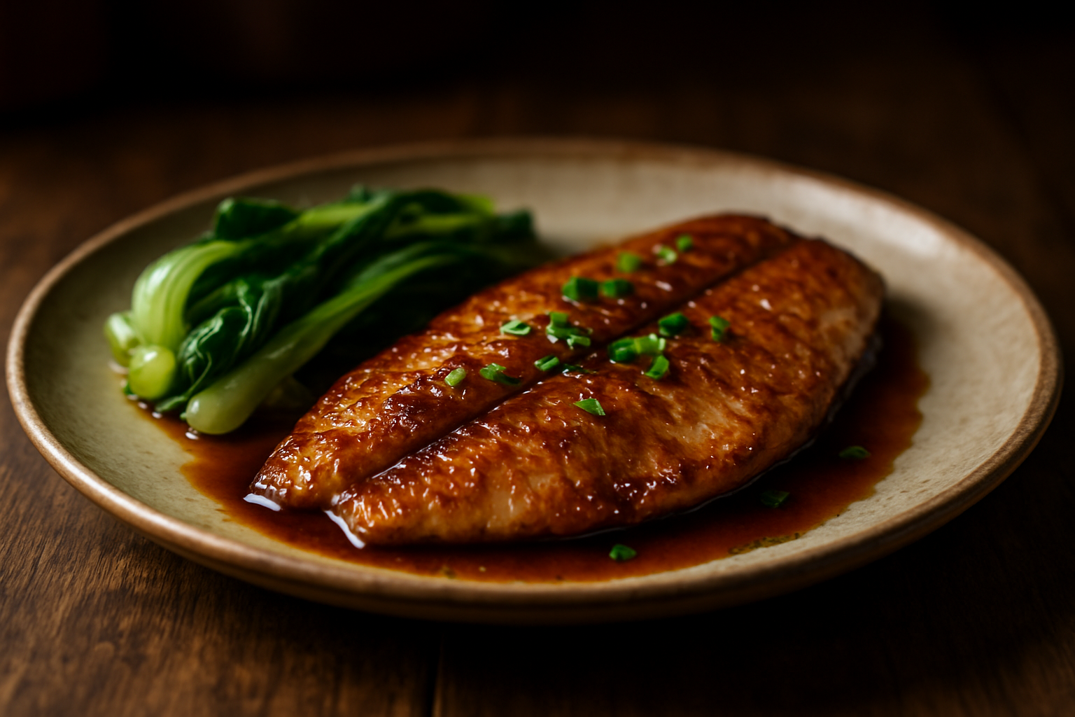 Pan-Seared Tilapia with Soy Glaze