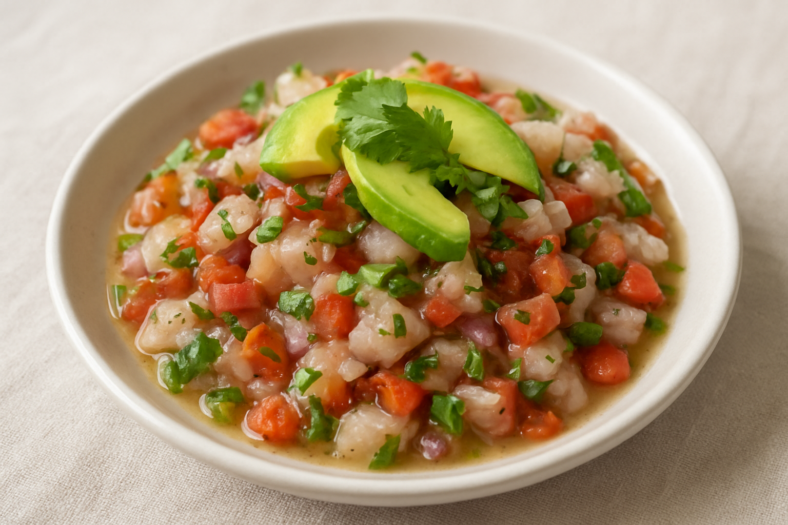 Spicy Tilapia Ceviche Salad