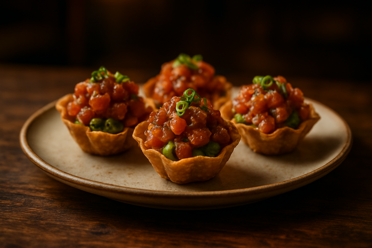 Spicy Tuna Avocado Tartare Cups
