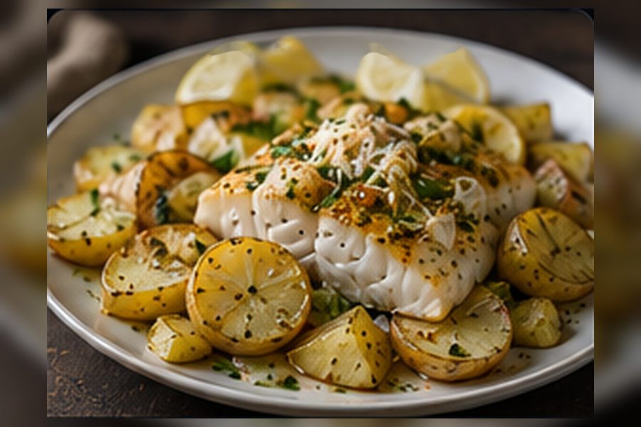 Baked Cod with Potatoes
