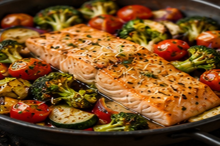 Baked Salmon with Vegetables