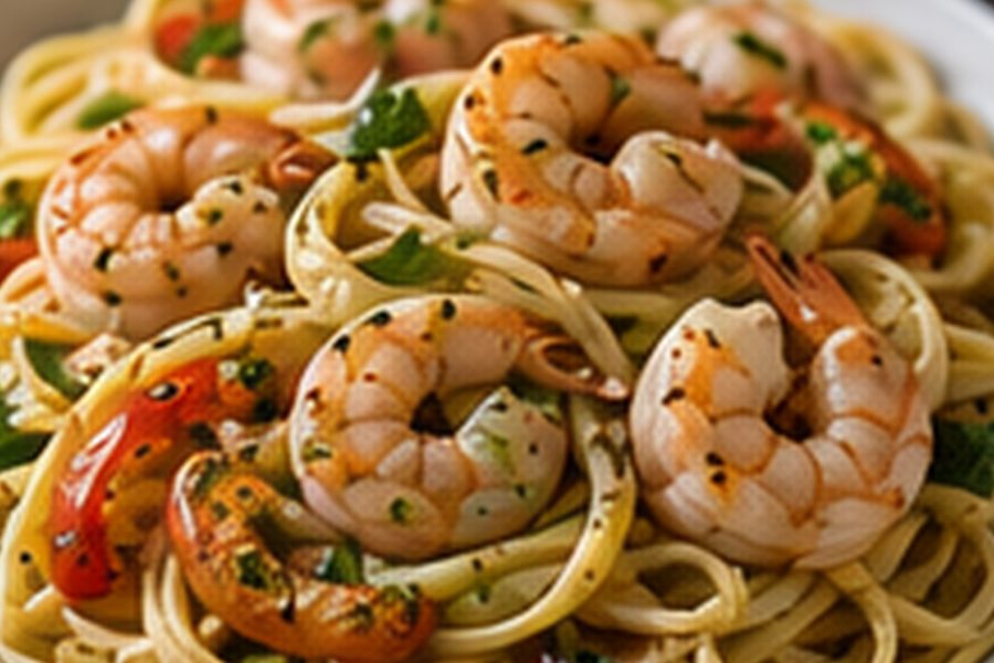 Garlic Shrimp Pasta