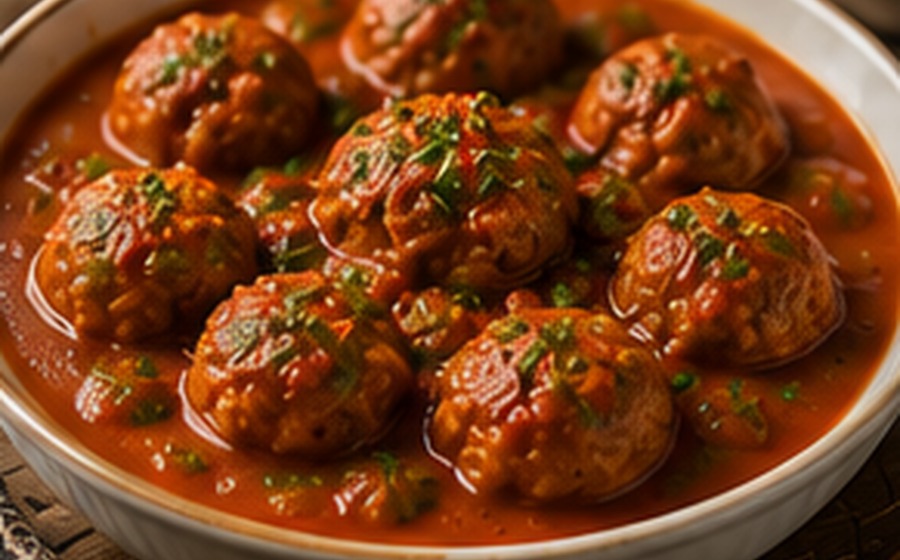 Albóndigas in Tomato Sauce