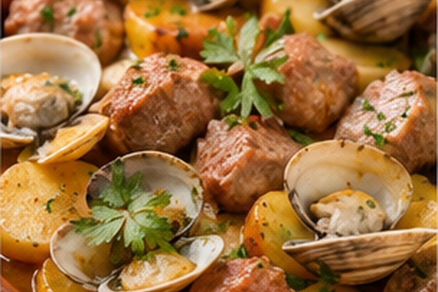 Carne de Porco à Alentejana