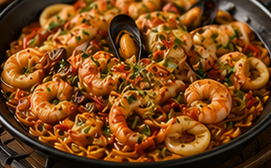 Spanish Seafood Fideuà
