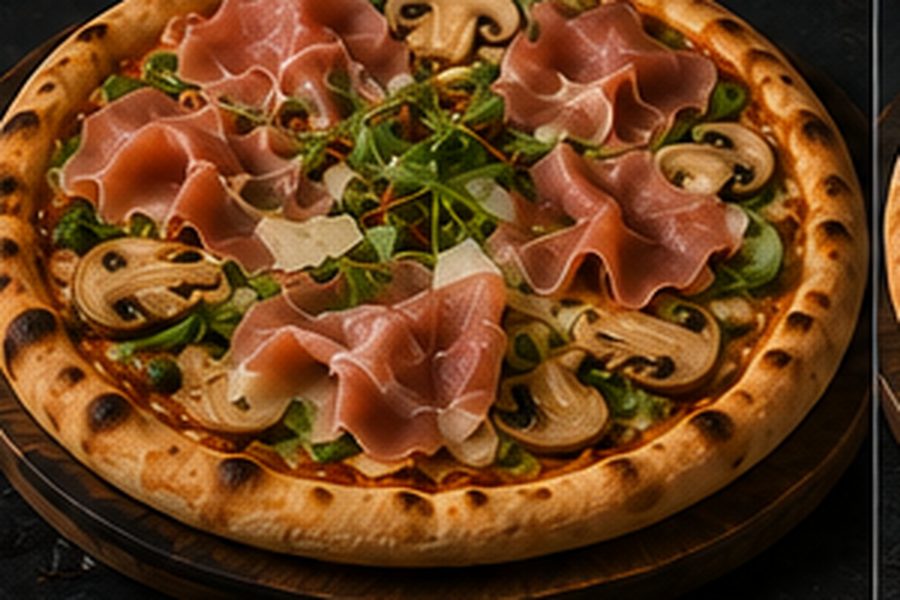 Prosciutto e Funghi Pizza