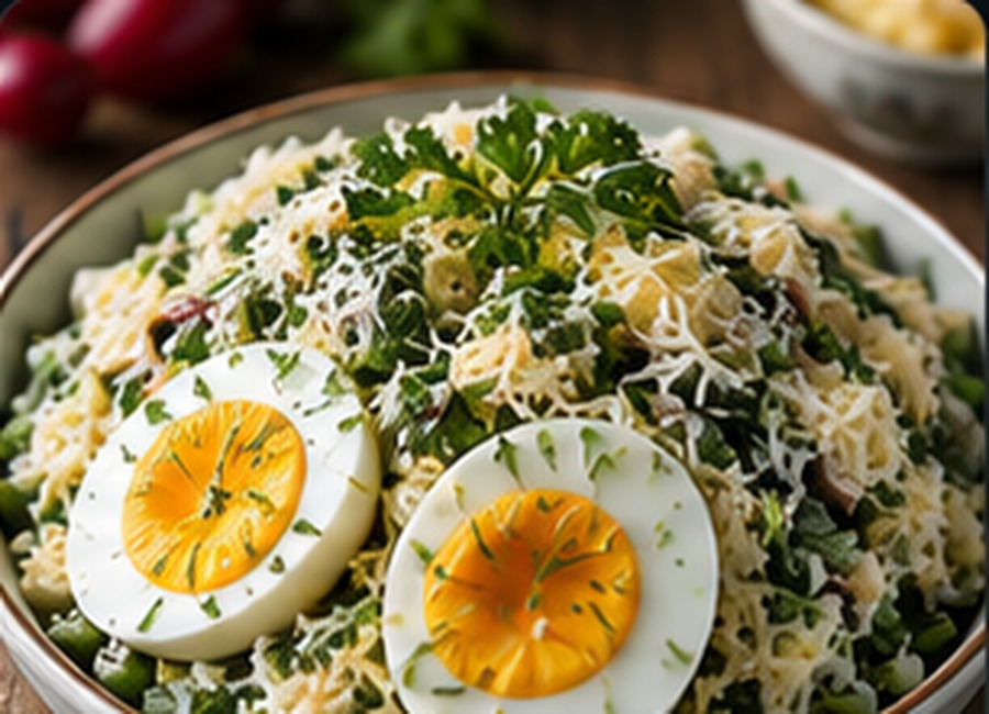 Cheese Garlic Egg Salad