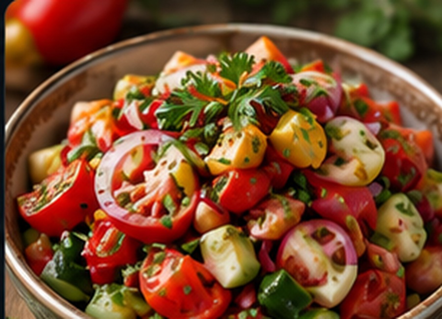 Moldovan Fresh Vegetable Salad
