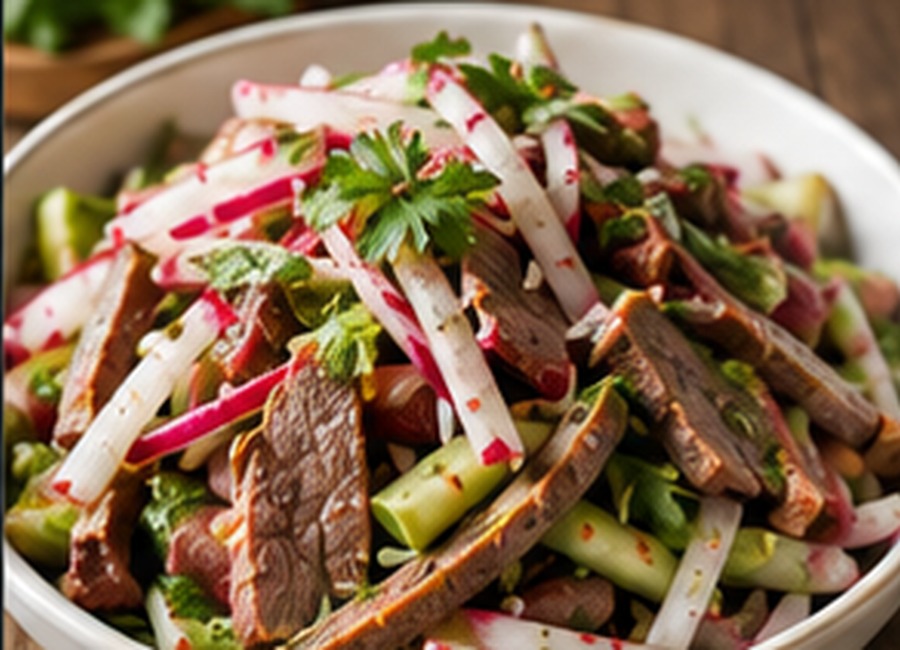 Radish Beef Salad