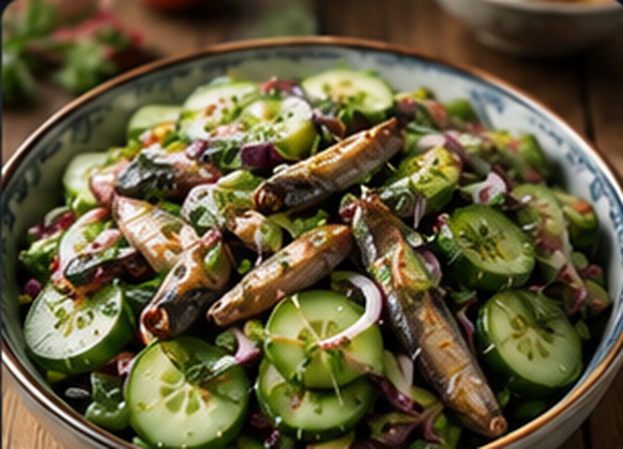 Sprat Cucumber Salad