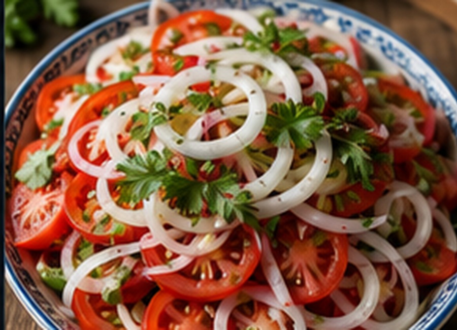 Uzbek Tomato Onion Salad
