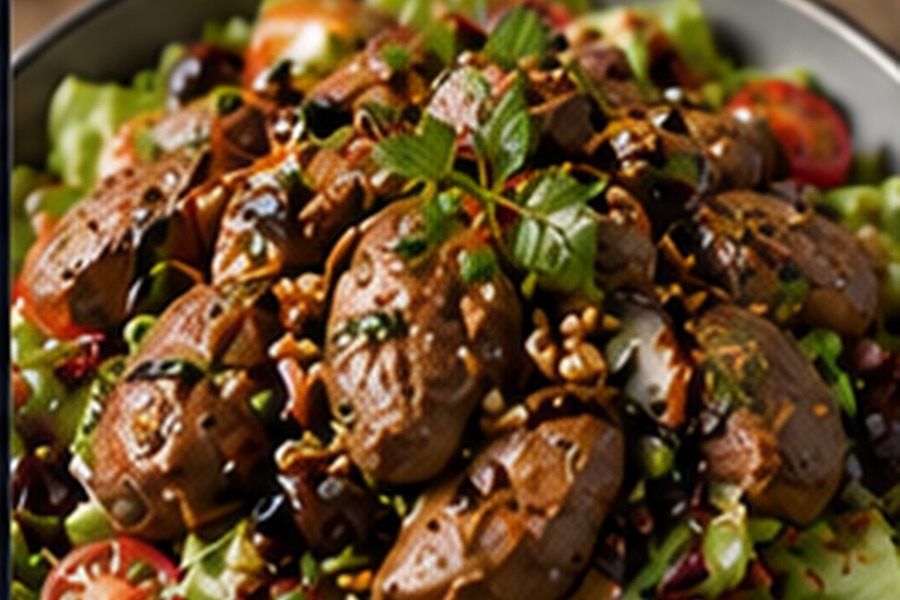 Warm Chicken Liver Salad