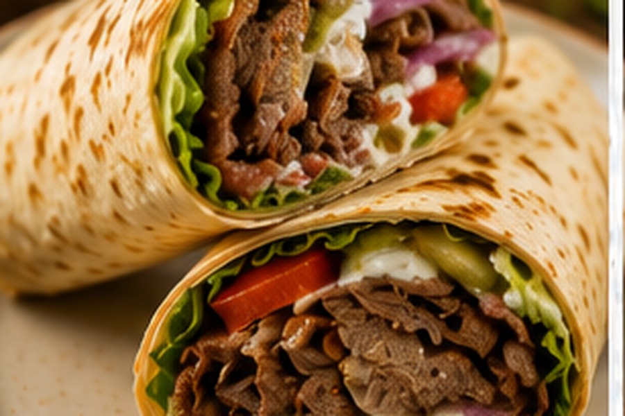 Beef Shawarma Wrap