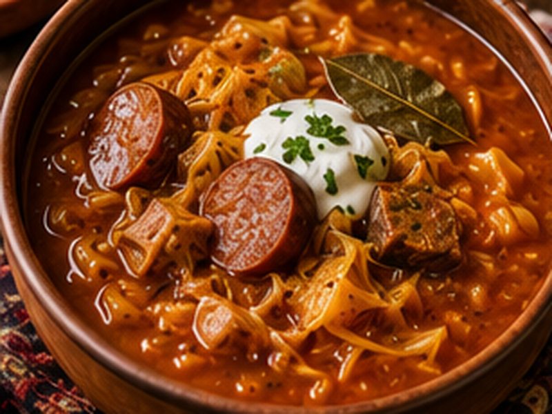 Slovak Sauerkraut Soup