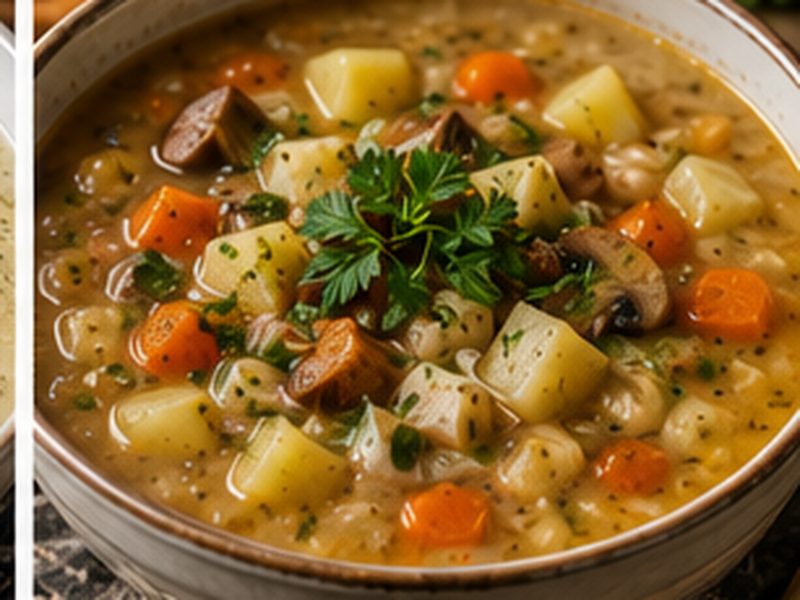 Slovak Mixed Legume Soup