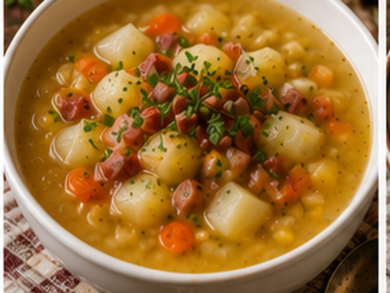 German Pea Soup with Sausage