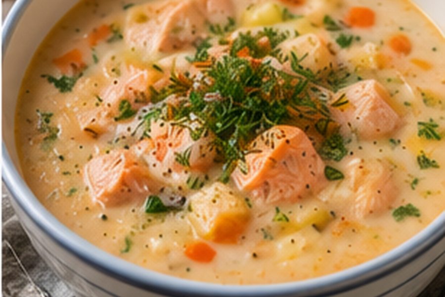 Finnish Salmon Soup Lohikeitto