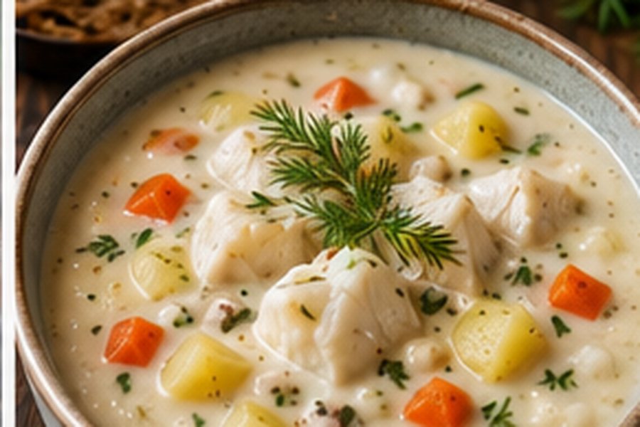 Norwegian Creamy Cod Soup