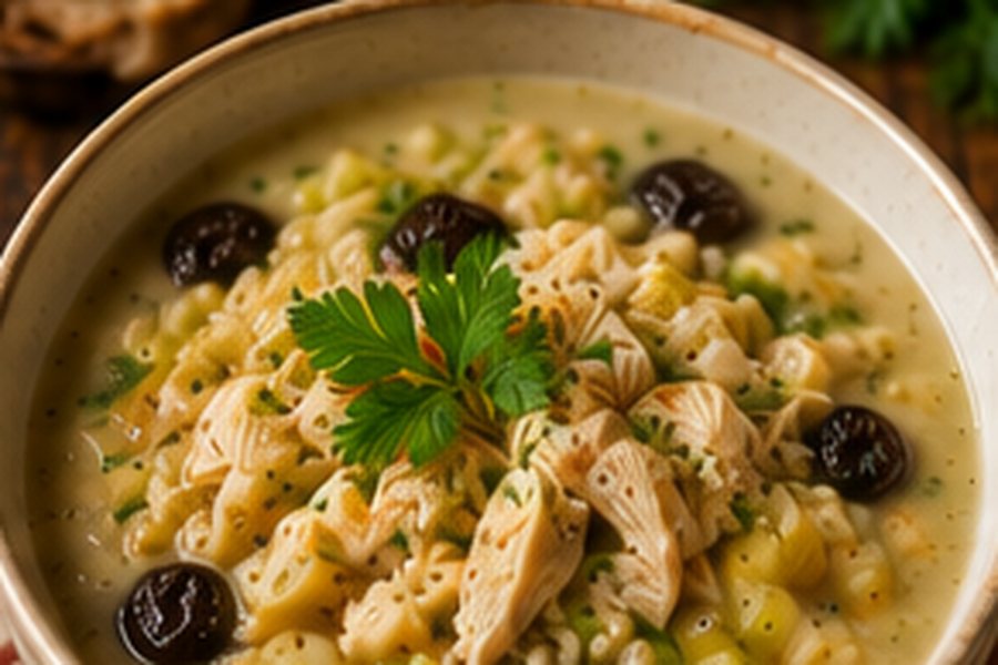 Scottish Cock-a-Leekie Soup