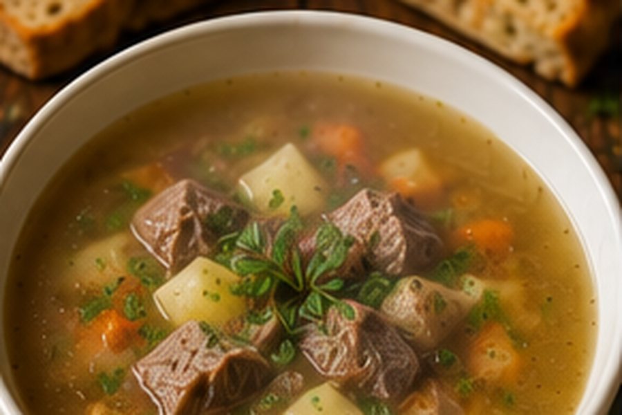 Serbian Veal Soup