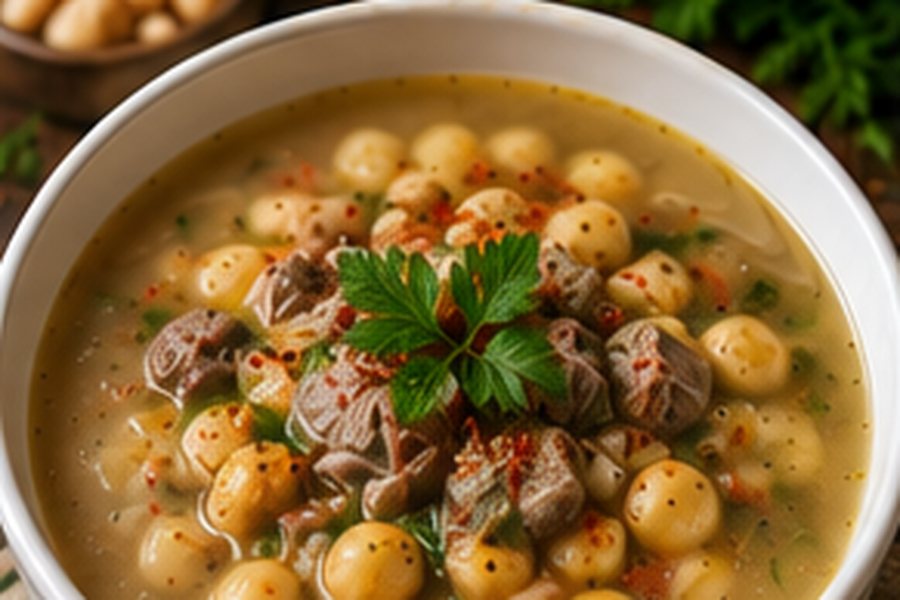 Turkish Wheat Yogurt Soup